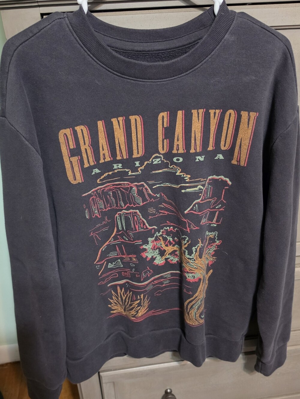 Hollister Black Grand Canyon Graphic Crewneck